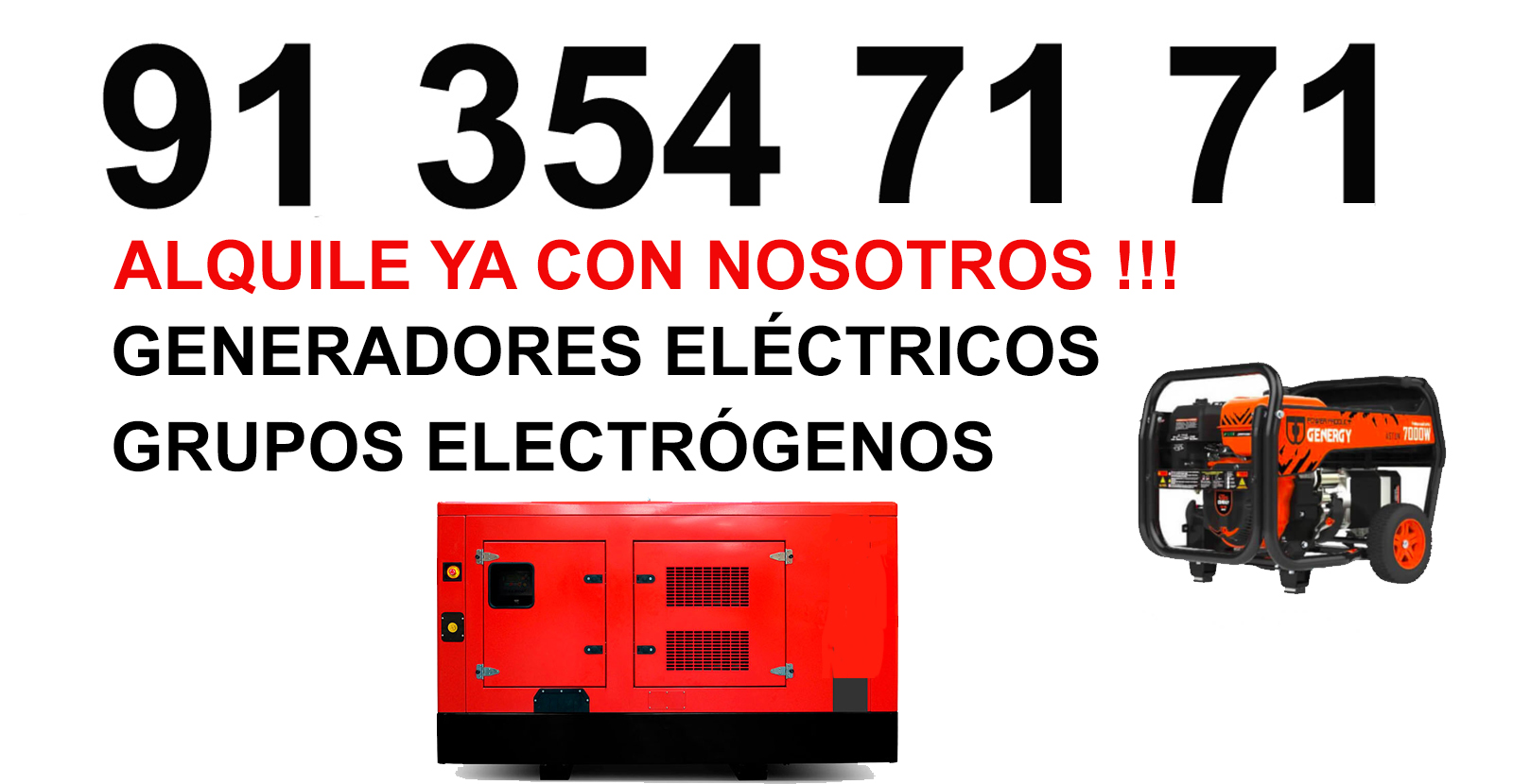 Mejores ofertas en alquiler Generadores Inverter Cobeña